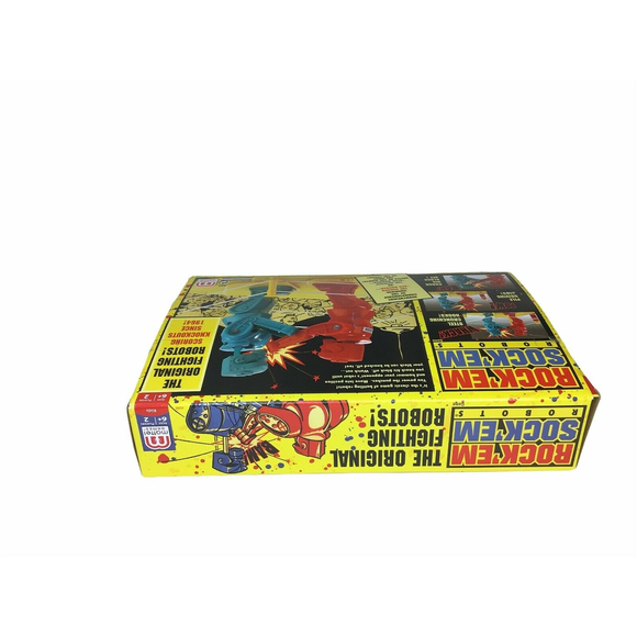 Rockem Sockem Fighting Robots Toy Boxing Game Vintage Classic Works Great w/ Box - Picture 10 of 10